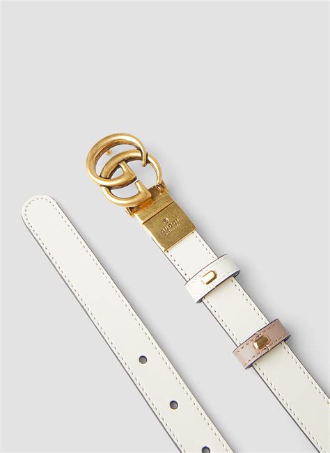 gucci reversible belt white|gucci marmont reversible thin belt.